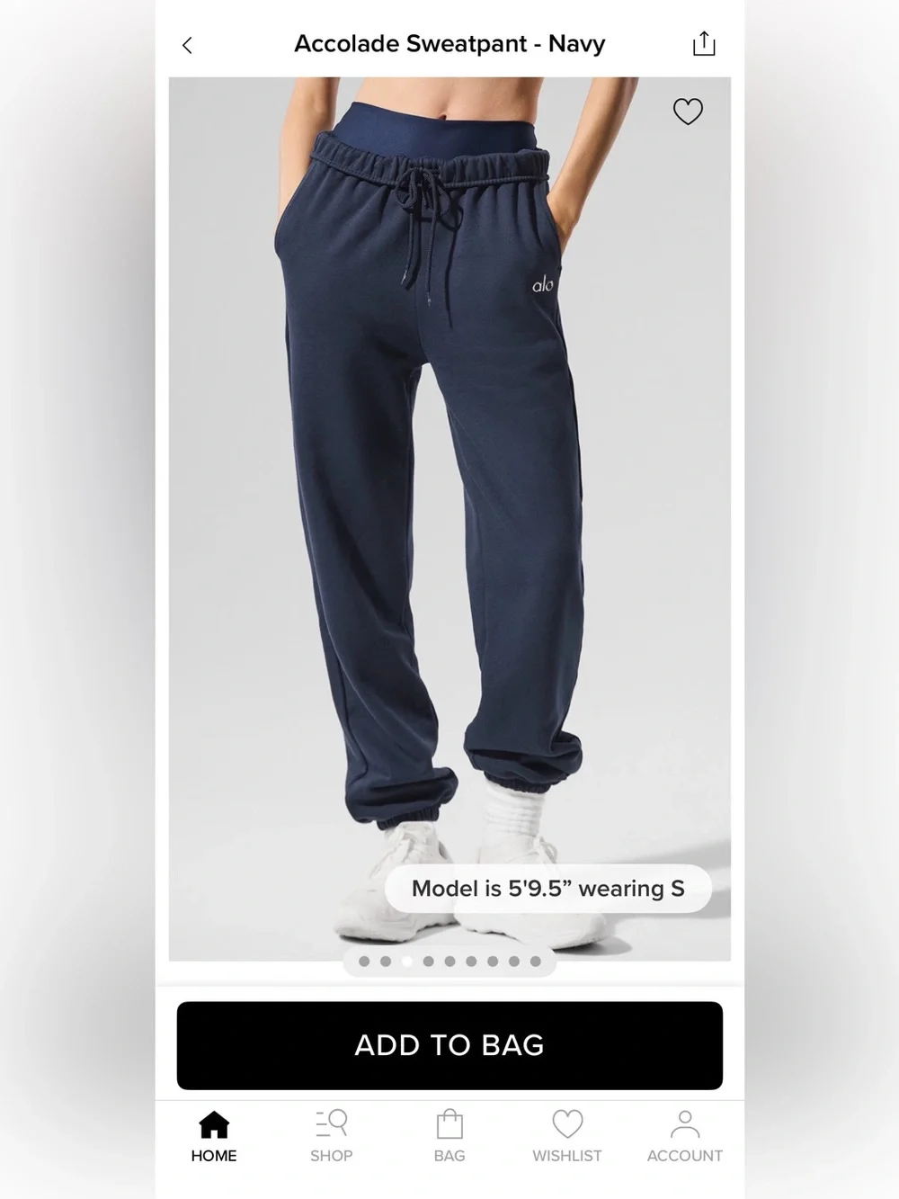 Alo Yoga Accolade Women Sweatpants in Navy (Size XXS)